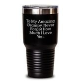 Funny Grampy Tumbler Gifts from Men to My Amazing Grampy, Perfect for Graduation Unique Gifts - Main